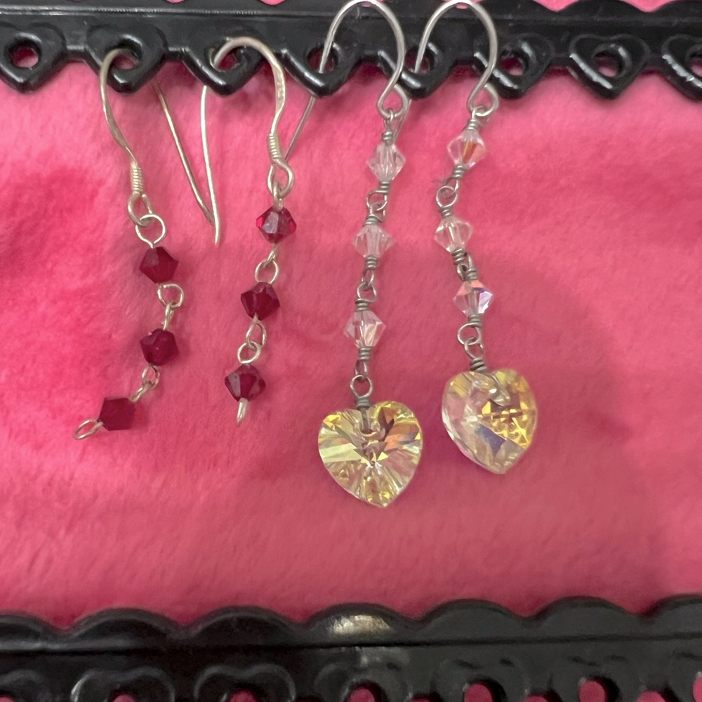 Earrings 2 Pairs (Swarovski Crystal) 2 Pairs